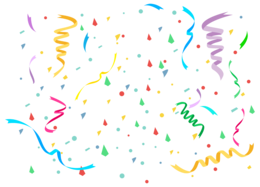 holidays & Confetti free transparent png image.