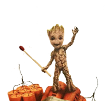 fantasy & Groot free transparent png image.