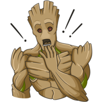 fantasy & Groot free transparent png image.