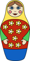 objects & Matryoshka doll free transparent png image.