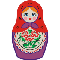 objects & Matryoshka doll free transparent png image.