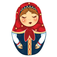 objects & Matryoshka doll free transparent png image.