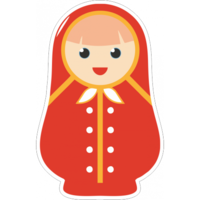 objects & Matryoshka doll free transparent png image.