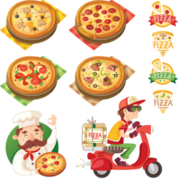 food & pizza free transparent png image.