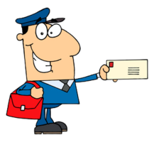 people & postman free transparent png image.