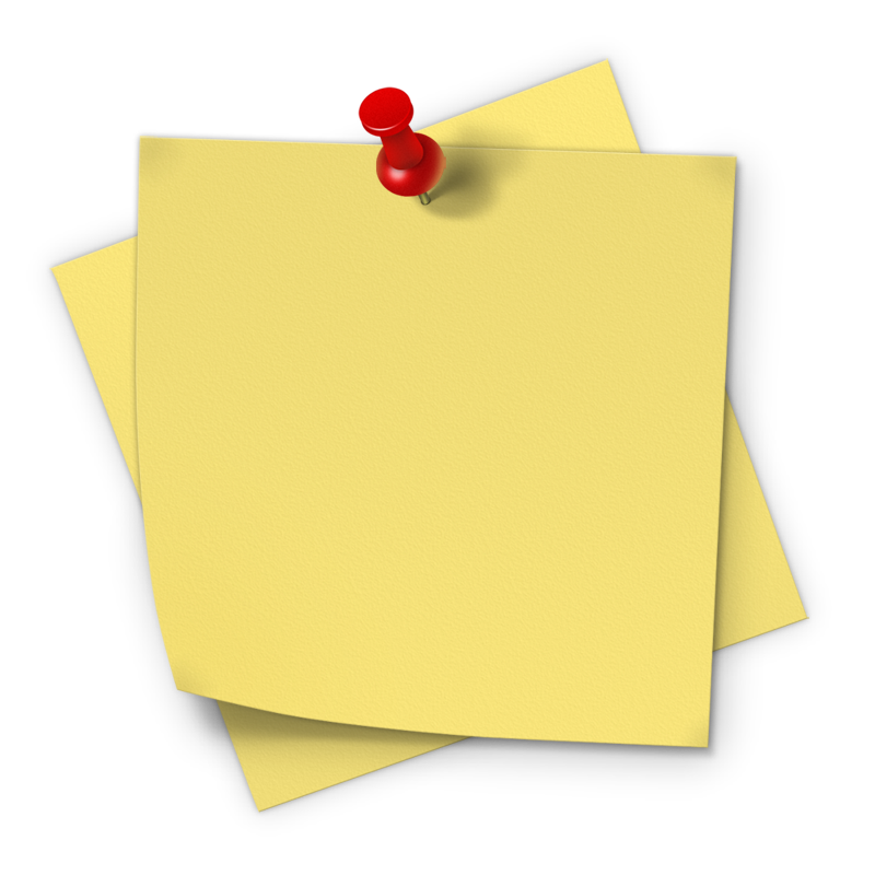 Sticky notes - PNG image with transparent background